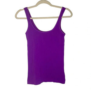 FREE PEOPLE Seamless Form Fitting Sleeveless Scoop Neck Cami Tank Purple Sz XS/S